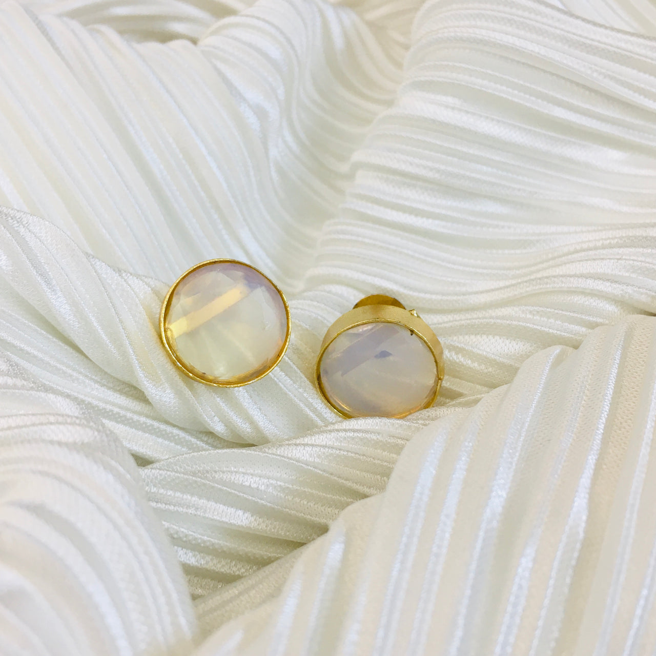 Moon Stone Studs