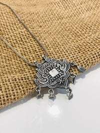Thumbnail for 925 Peacock Oxidise Silver Chain