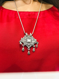 Thumbnail for 925 Peacock Oxidise Silver Chain