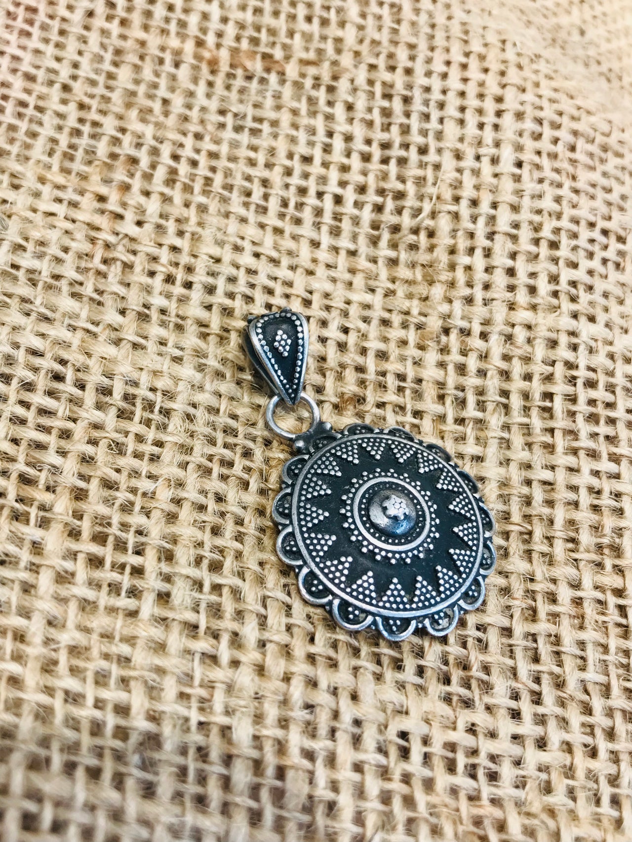 925 Mandala Silver Pendant