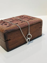 Thumbnail for Interlocking Circle Silver Chain