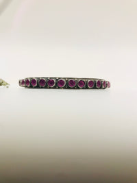 Thumbnail for 925 Silver Round Ruby Bangle