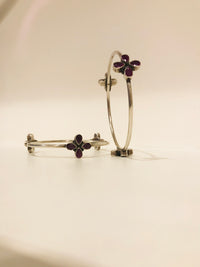 Thumbnail for 925 Silver Ruby Bangle