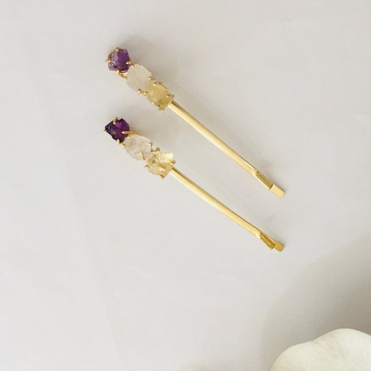 Raw Stone Hair Pin Zayn Luxury Jewellery