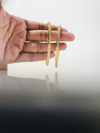 Thumbnail for Sleek Gold Plated Diamond Bangle