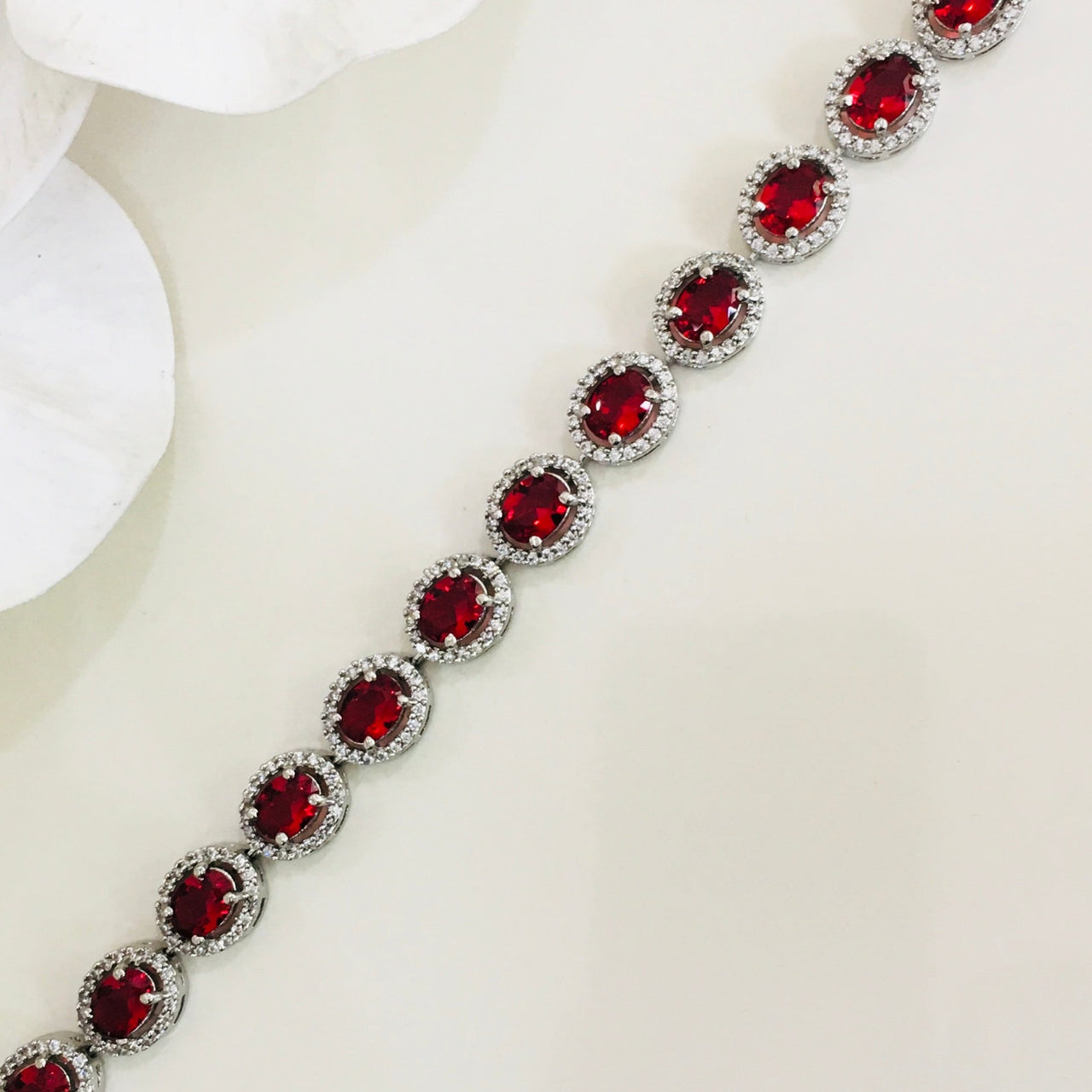 Oval Shaped Ruby Bracelet Zayn Luxury Jewellery