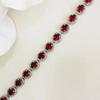 Thumbnail for Oval Shaped Ruby Bracelet Zayn Luxury Jewellery