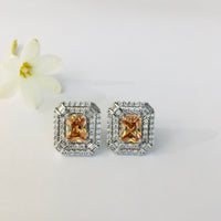 Thumbnail for Bronze Princess Stud Earrings Zayn Luxury Jewellery