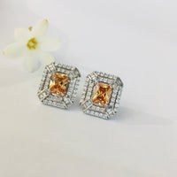 Thumbnail for Bronze Princess Stud Earrings Zayn Luxury Jewellery