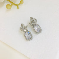 Thumbnail for Diamond Leaf Doublet Earrings Zayn Luxury Jewellery