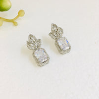 Thumbnail for Diamond Leaf Doublet Earrings Zayn Luxury Jewellery