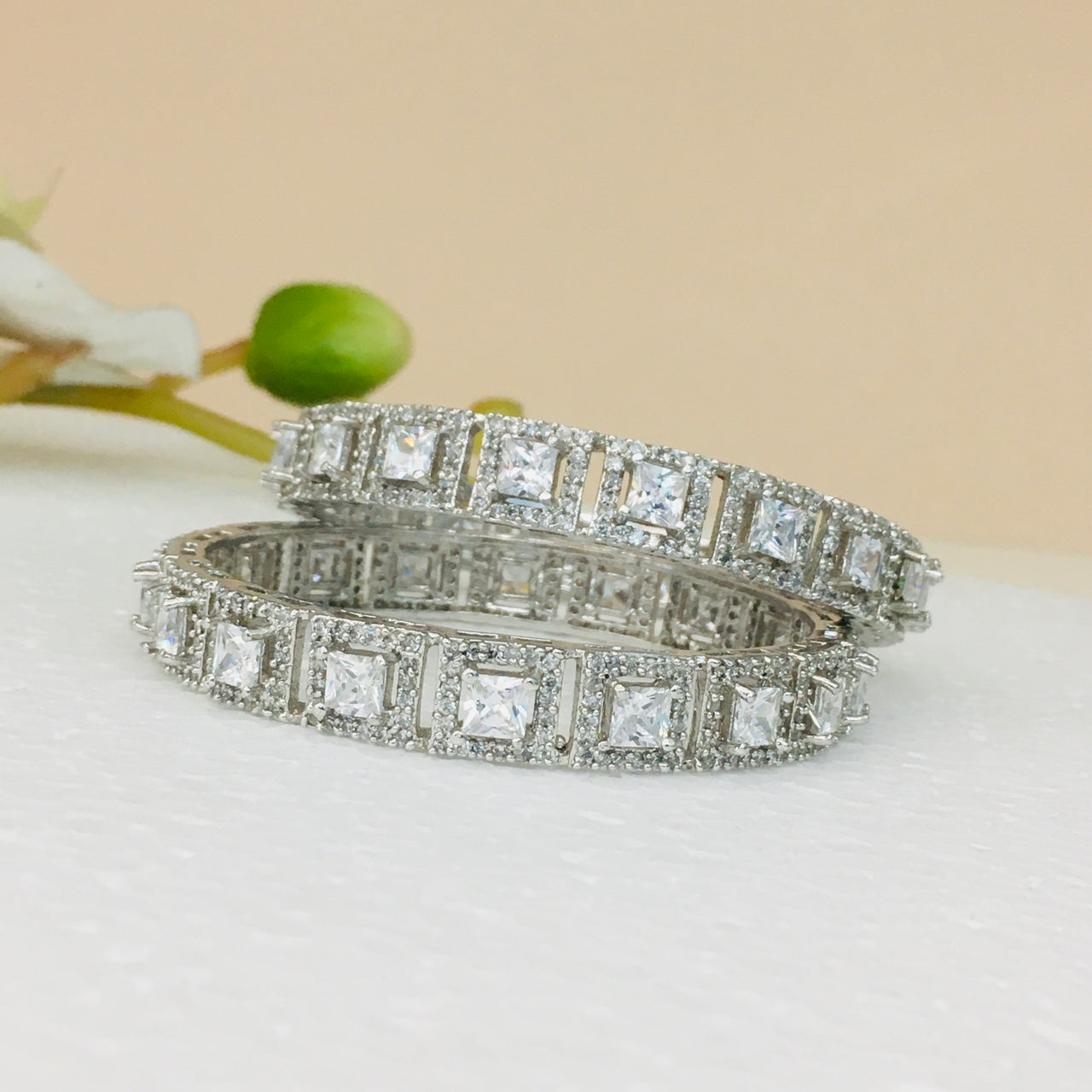 Princess Cut Bangles Zayn Luxury Jewellery