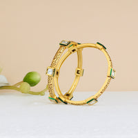 Thumbnail for Square Shape Kundan Bangle Zayn Luxury Jewellery