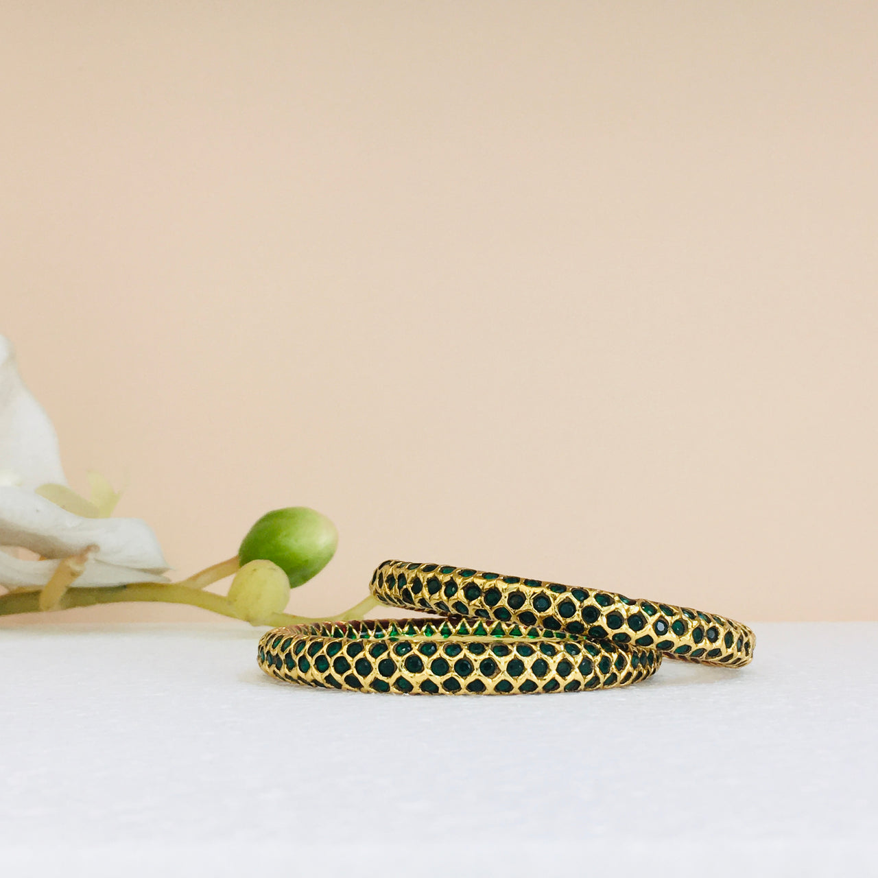 Emerald Bangles Zayn Luxury Jewellery