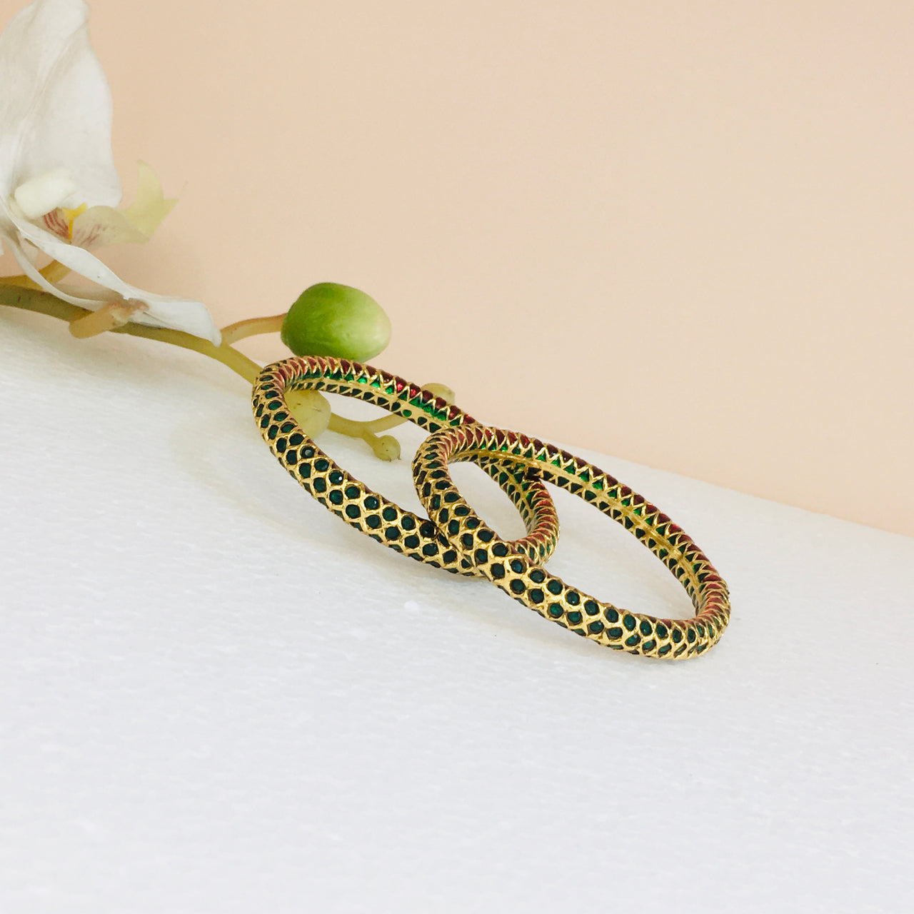 Emerald Bangles Zayn Luxury Jewellery
