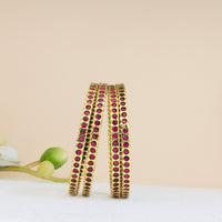 Thumbnail for Gold Ruby Bangles Zayn Luxury Jewellery