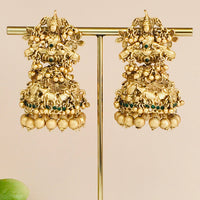 Thumbnail for Temple Jhumka Earrings Zayn Luxury Jewellery