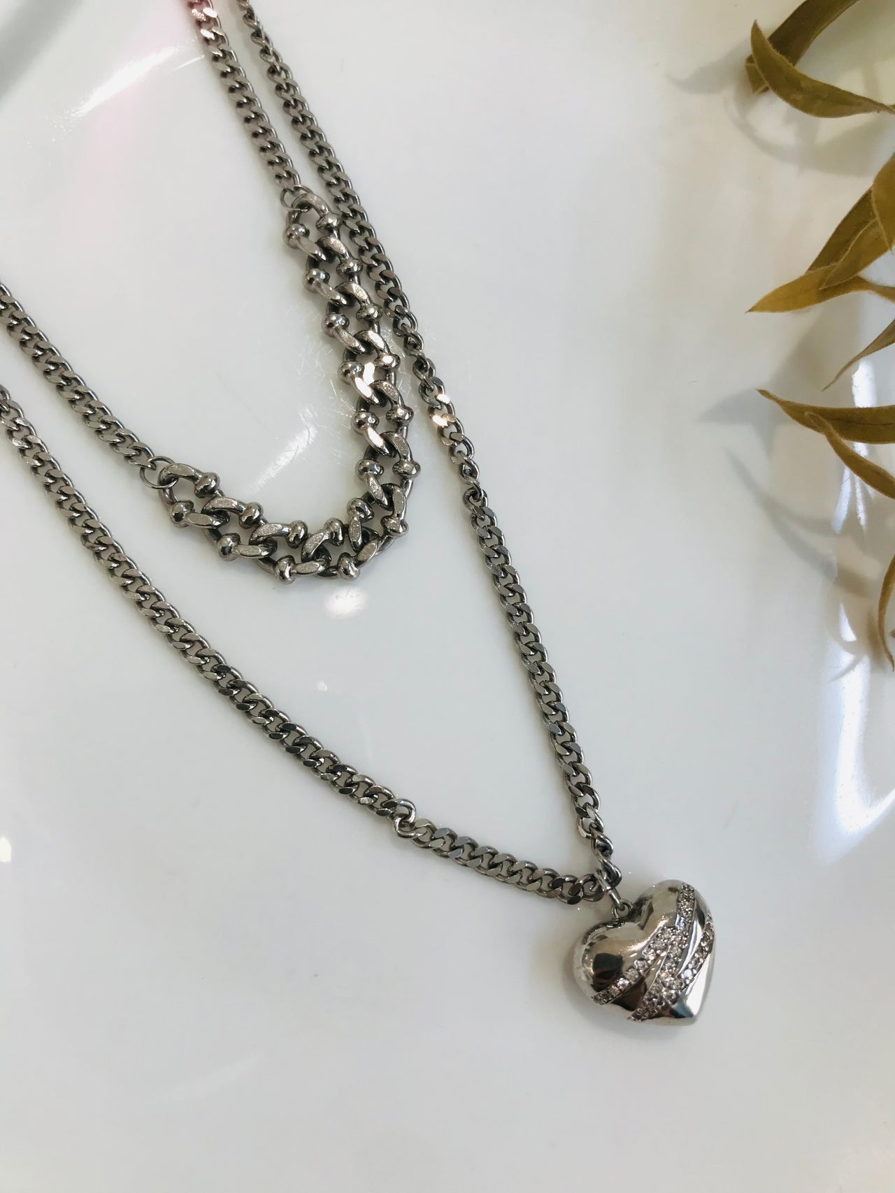 Double Layer Heart Chain