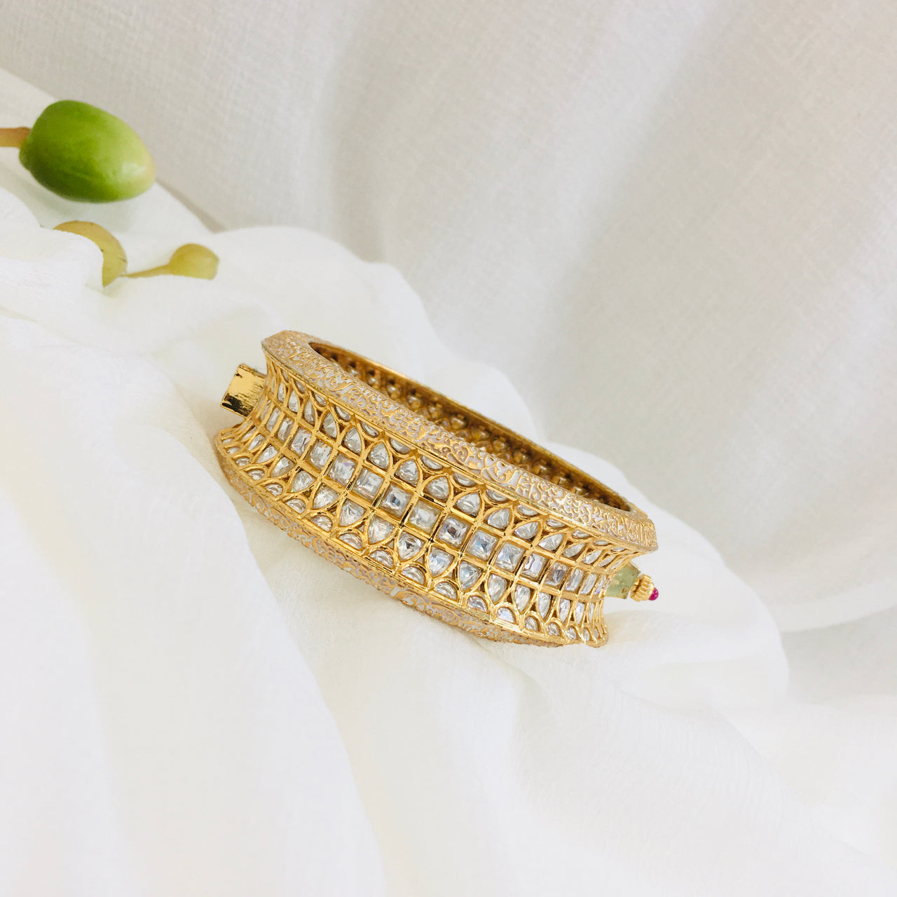 Kundan Kada Bangle Zayn Luxury Jewellery