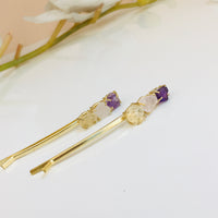 Thumbnail for Raw Stone Hair Pin Zayn Luxury Jewellery