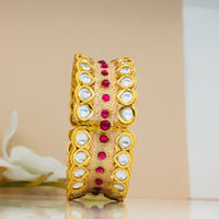 Thumbnail for Kundan Meenakari Kada Bangle