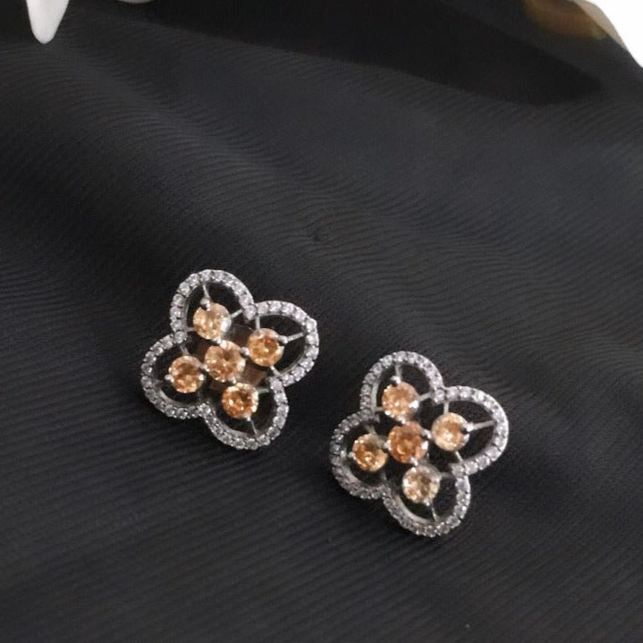 Mini Bronze Diamond Stud Earrings Zayn Luxury Jewellery