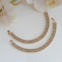 Thumbnail for Kundan Pearl Anklet Zayn Luxury Jewellery