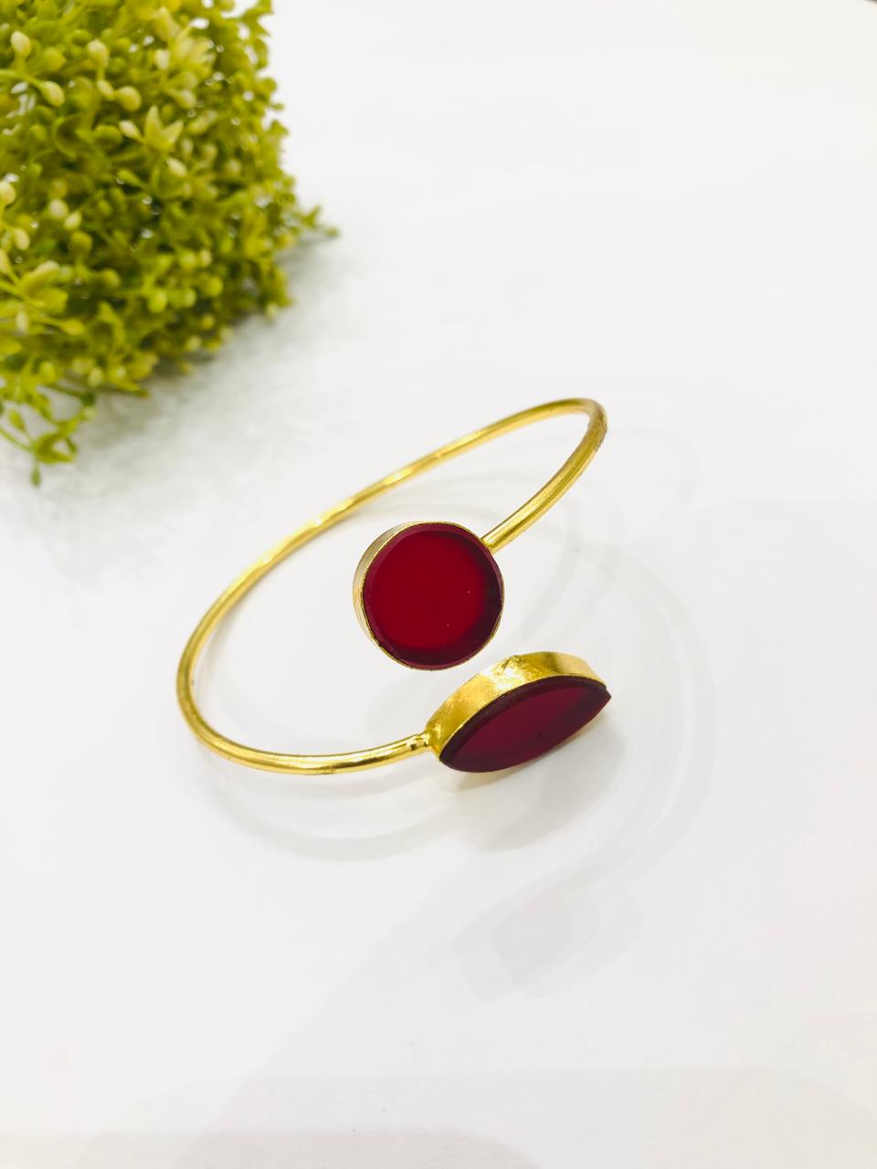 Maroon Stone Bracelet