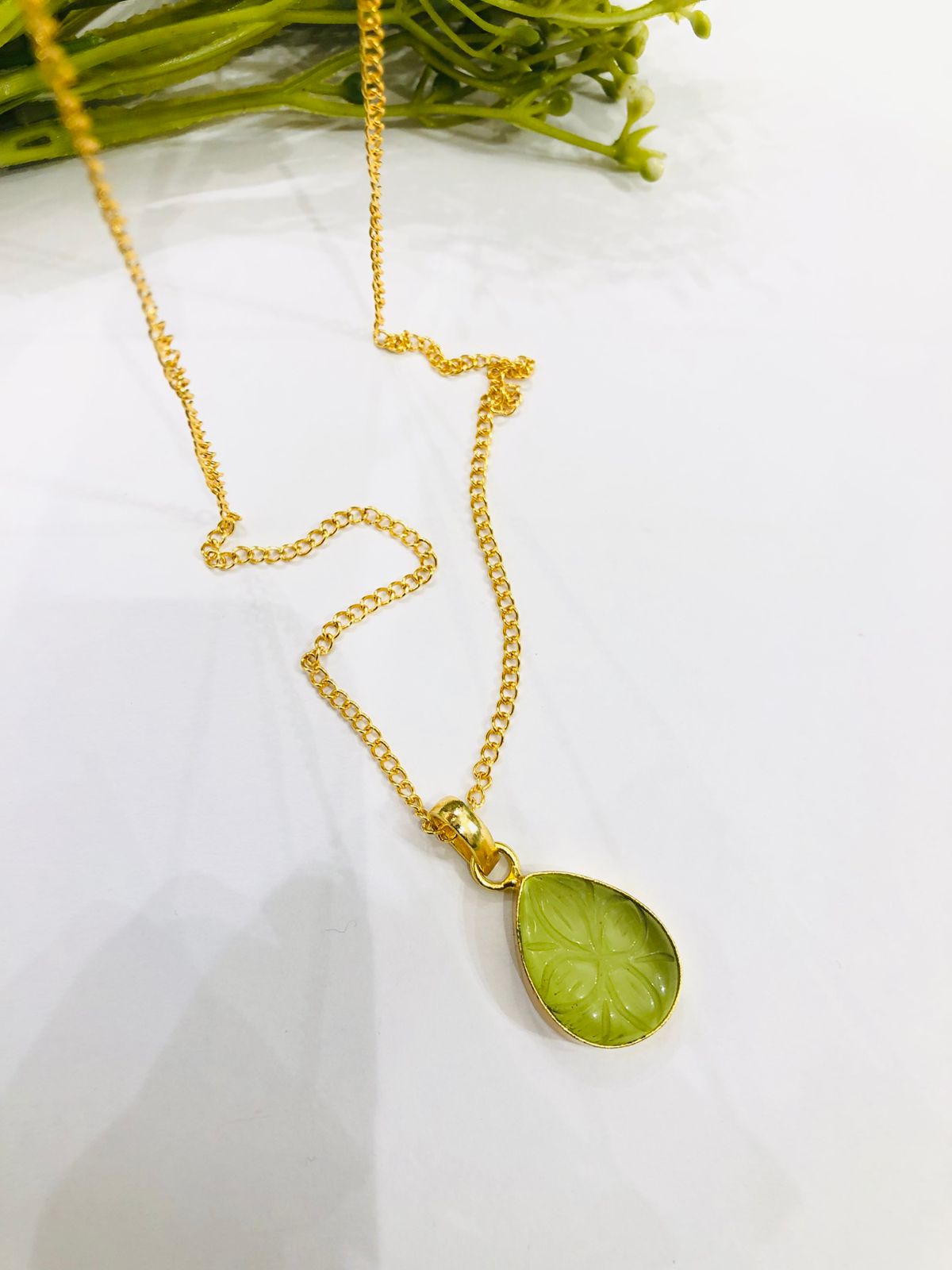 Lime Stone Chain