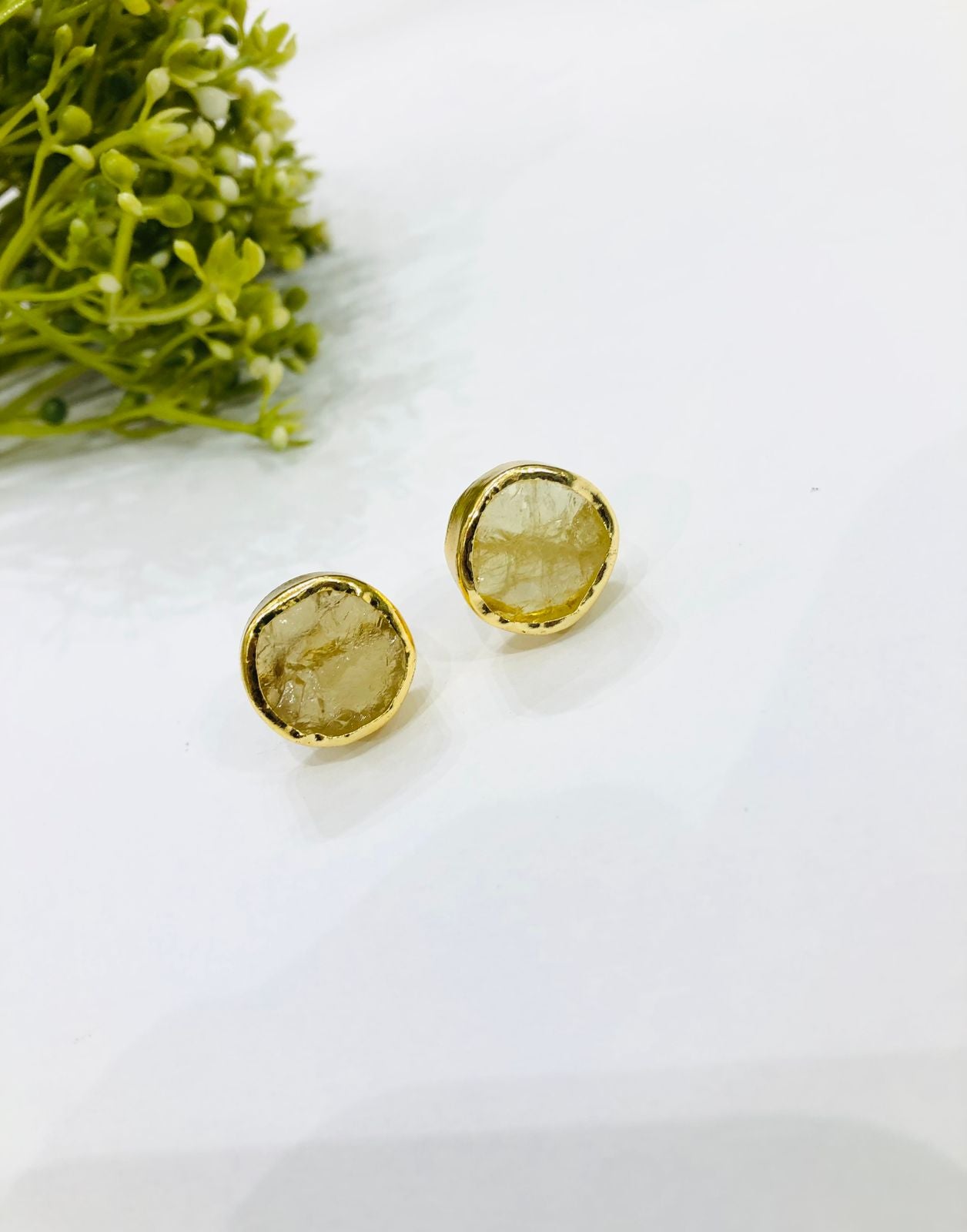 Yellow Stone Earrings