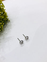 Thumbnail for Small Plain Solitaire Stud Earrings