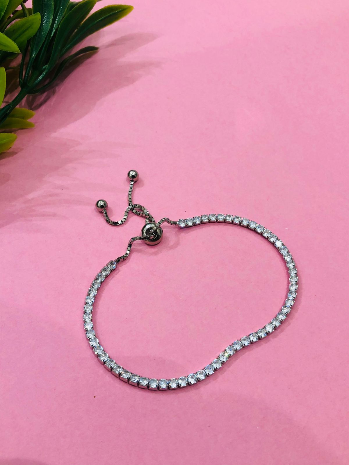 925 Silver Stone Tennis Bracelet