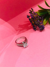 Thumbnail for 925 Silver Stone Baguette Ring