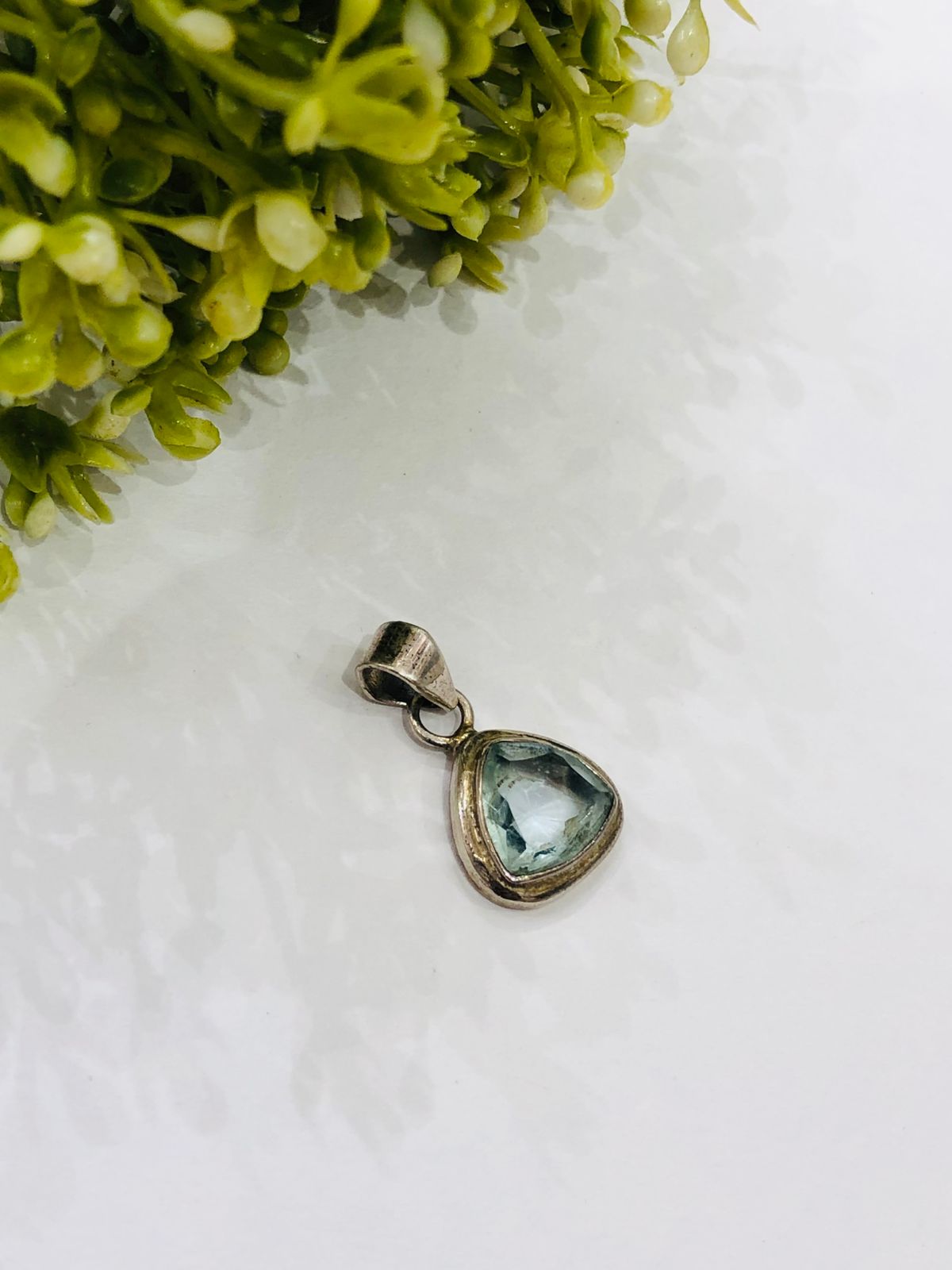 925 Silver Aqua Pendant