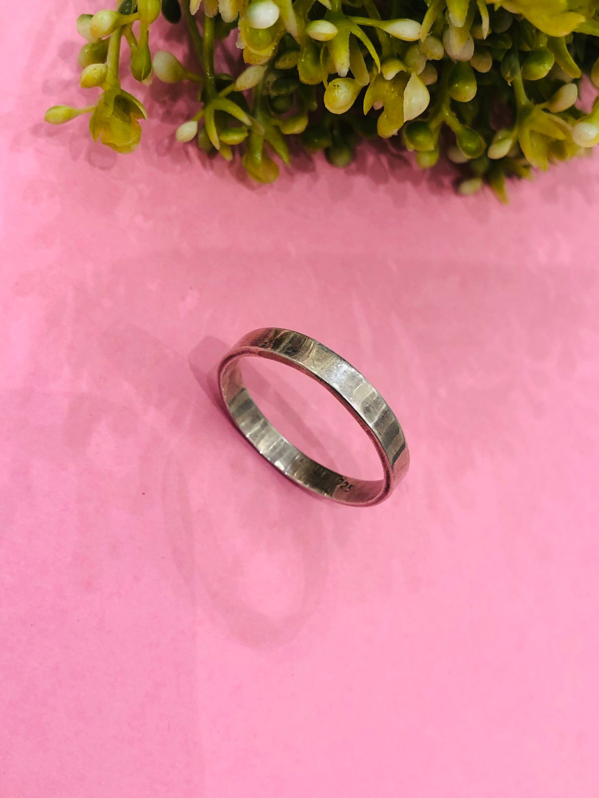 925 Silver Men Band Ring