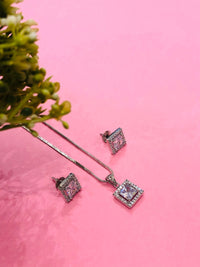 Thumbnail for Stone Square Pendant Set