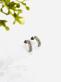 Thumbnail for 925 Silver Half Hoop Earrings