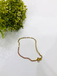 Thumbnail for Sleek Pink Stone Bracelet