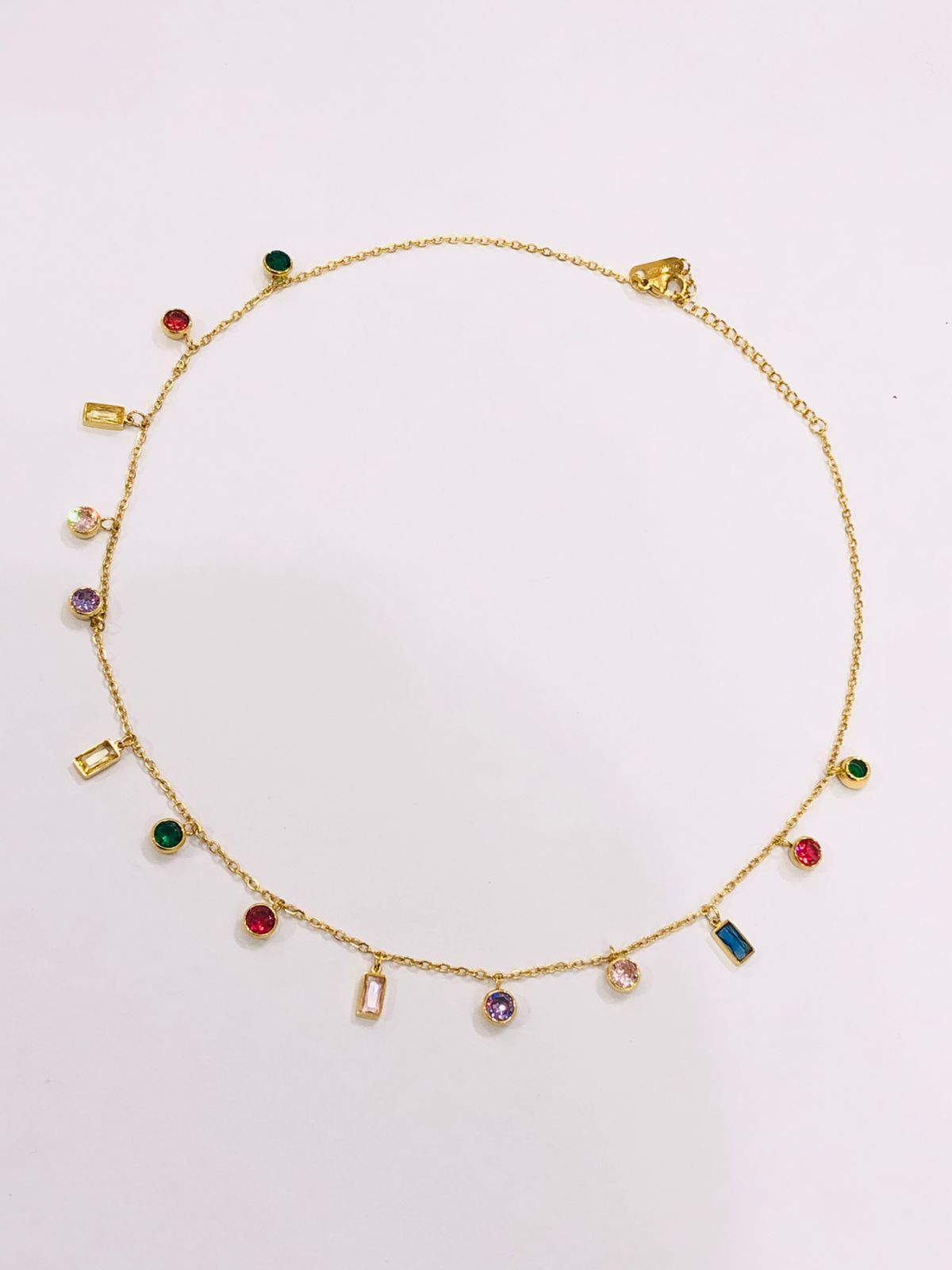 Multi Color Stone Chain