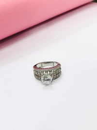 Thumbnail for 925 Silver Bold Stone Ring