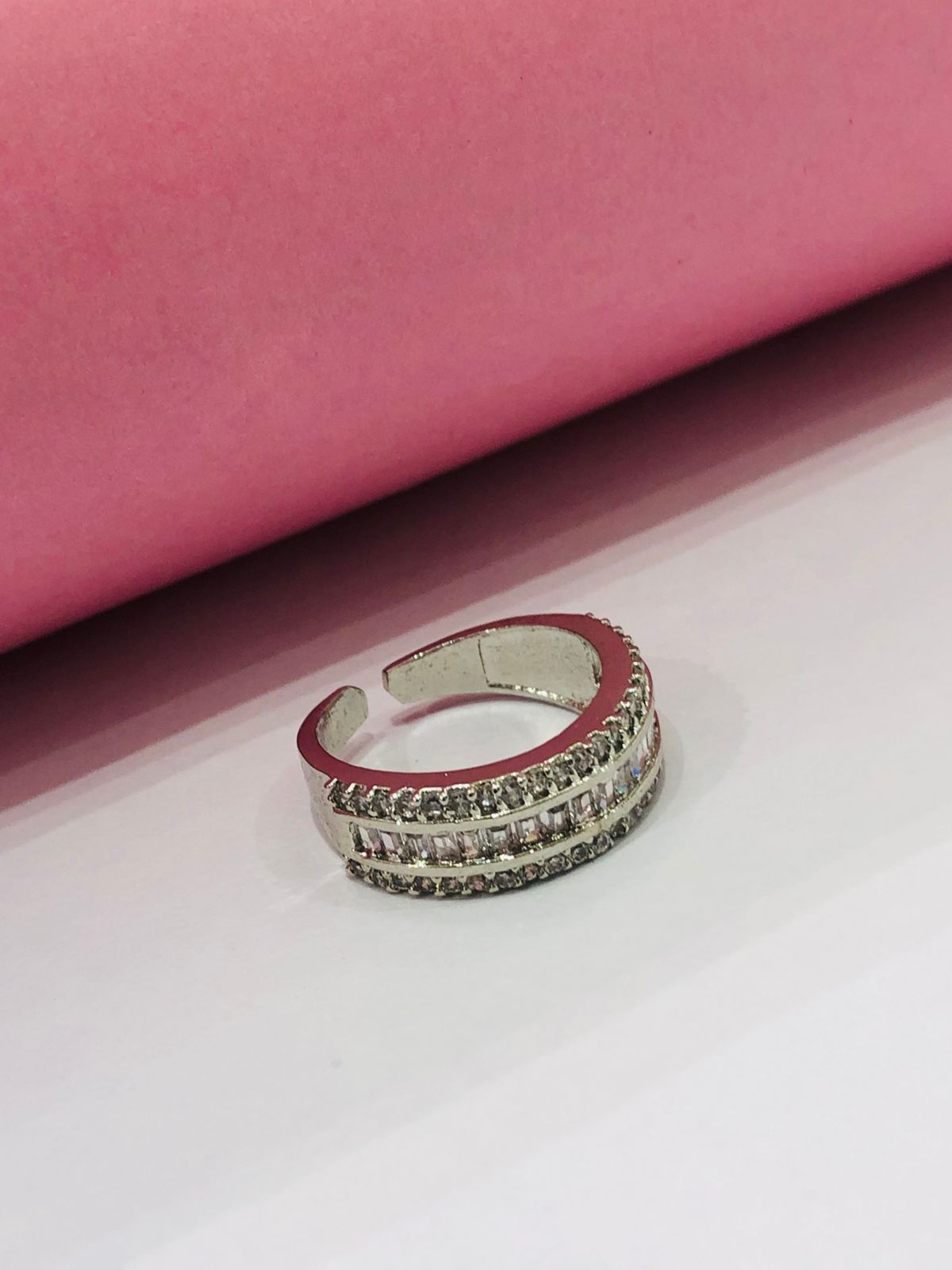 Baguette Stone Band Ring