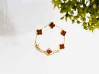 Thumbnail for Maroon Flower Bracelet