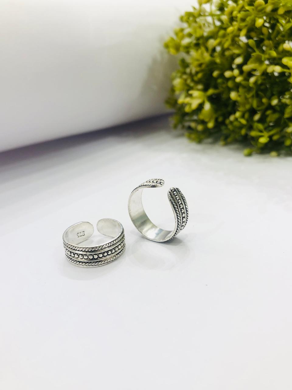 925 Silver Dot Toe Ring