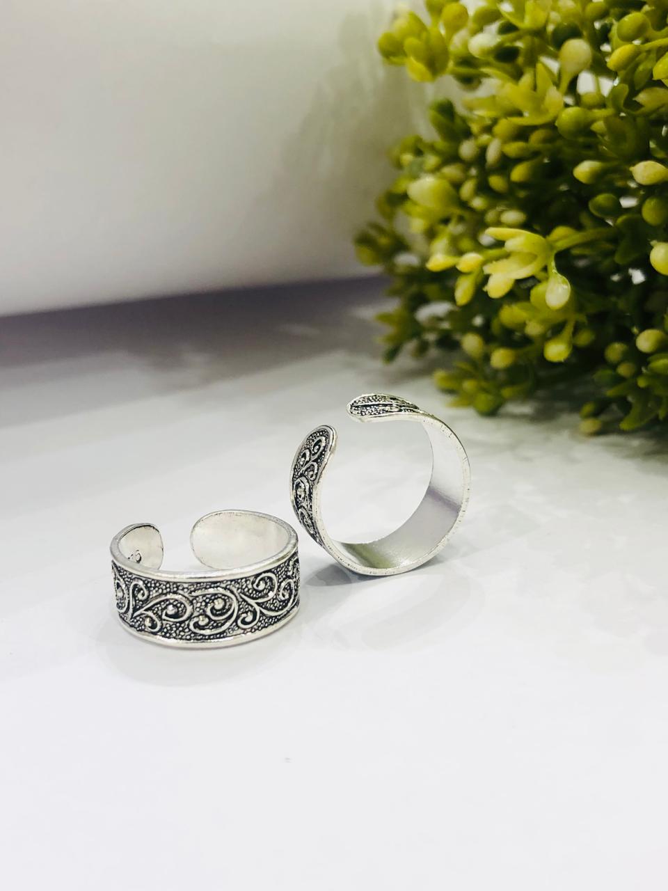 925 Silver Heritage Toe Ring