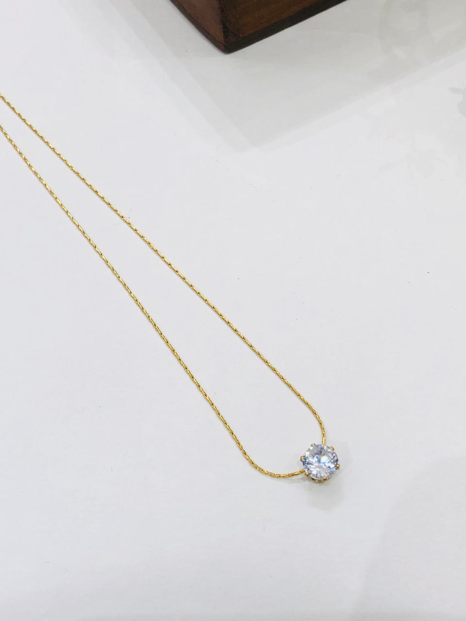 Minimalist Stone Golden Chain