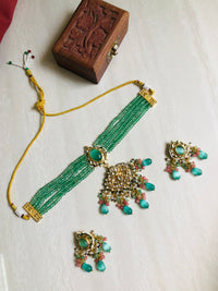 Thumbnail for Kundan Elegance Necklace Set