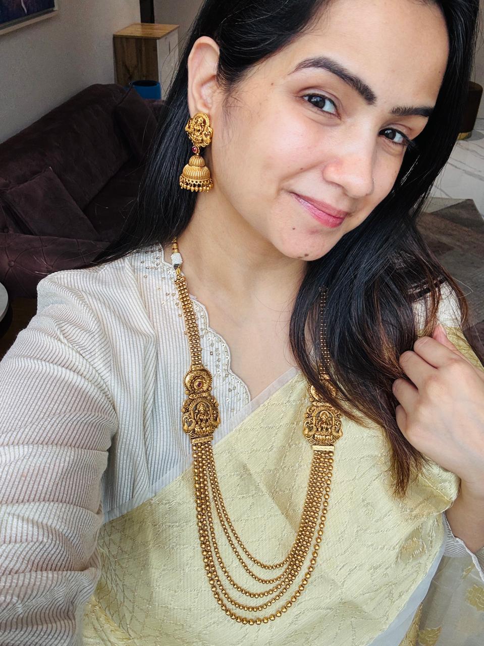Laxmi Ji Beads Necklace Set