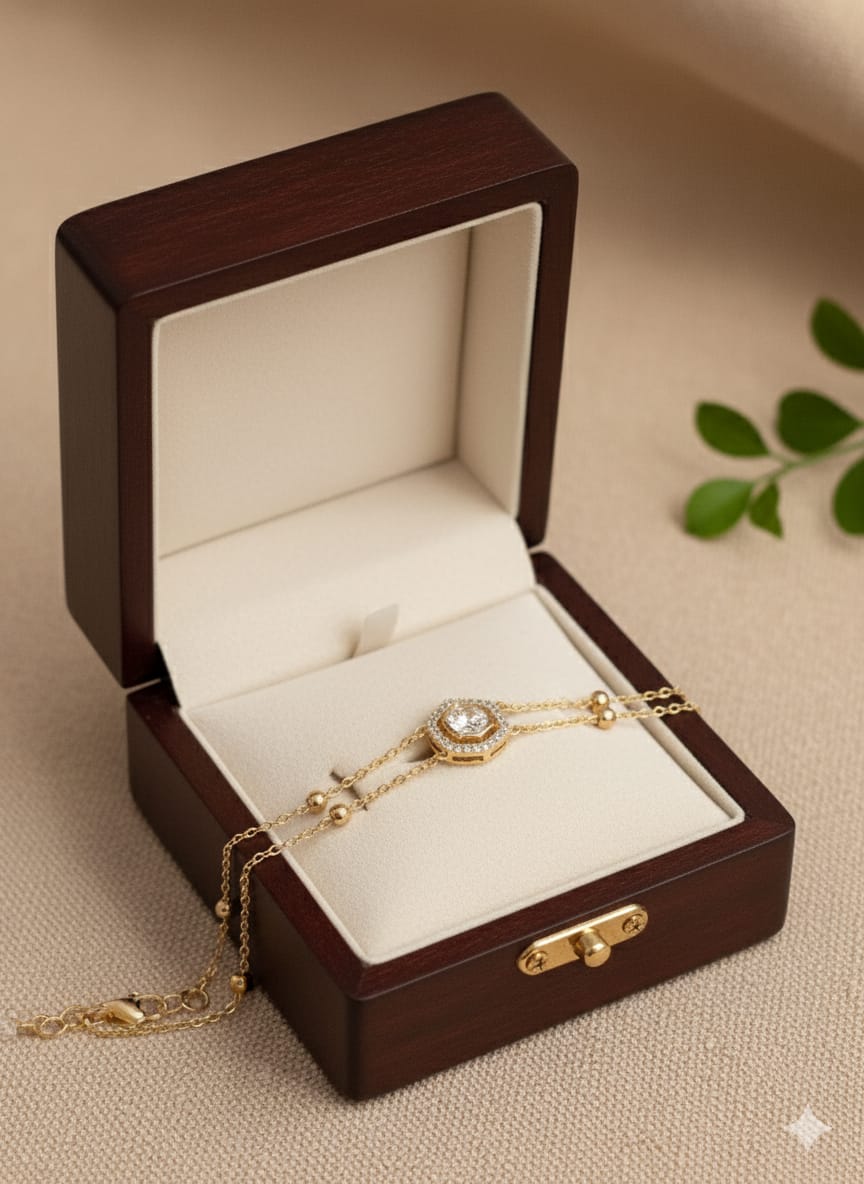 Minimal Polki Bracelet