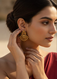 Thumbnail for Golden Flower Earrings