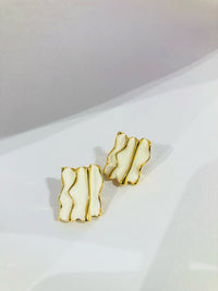 Thumbnail for Zig Zag White Earrings